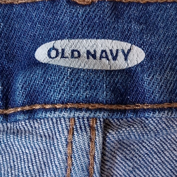 Old Navy 90'S Women's Jean Bermuda Shorts Size 8 Dark Blue - Picture 4 of 6